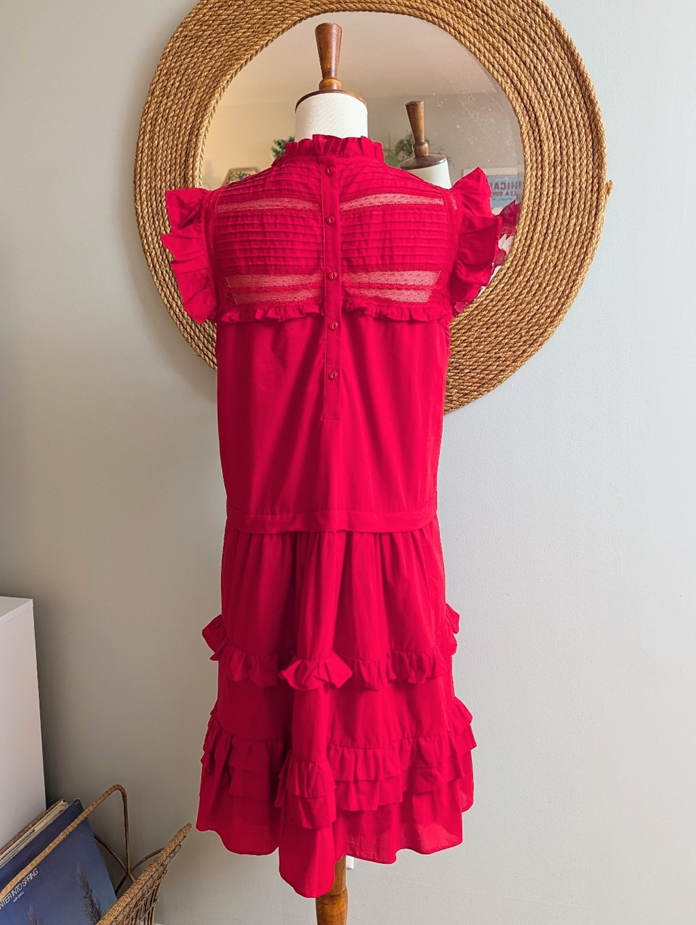 Tuckernuck Pomander Place Red Cecilia Dress - Picture 4 of 5